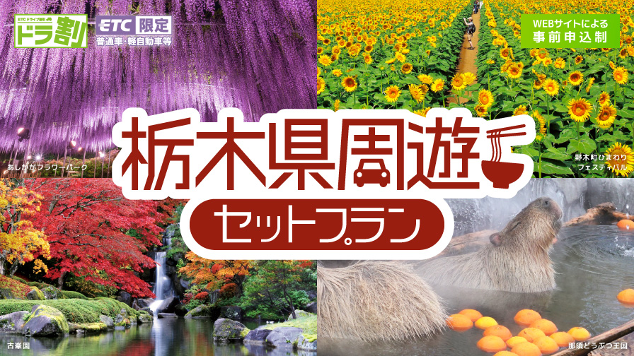 4月からはこちら☆栃木県周遊セットプラン